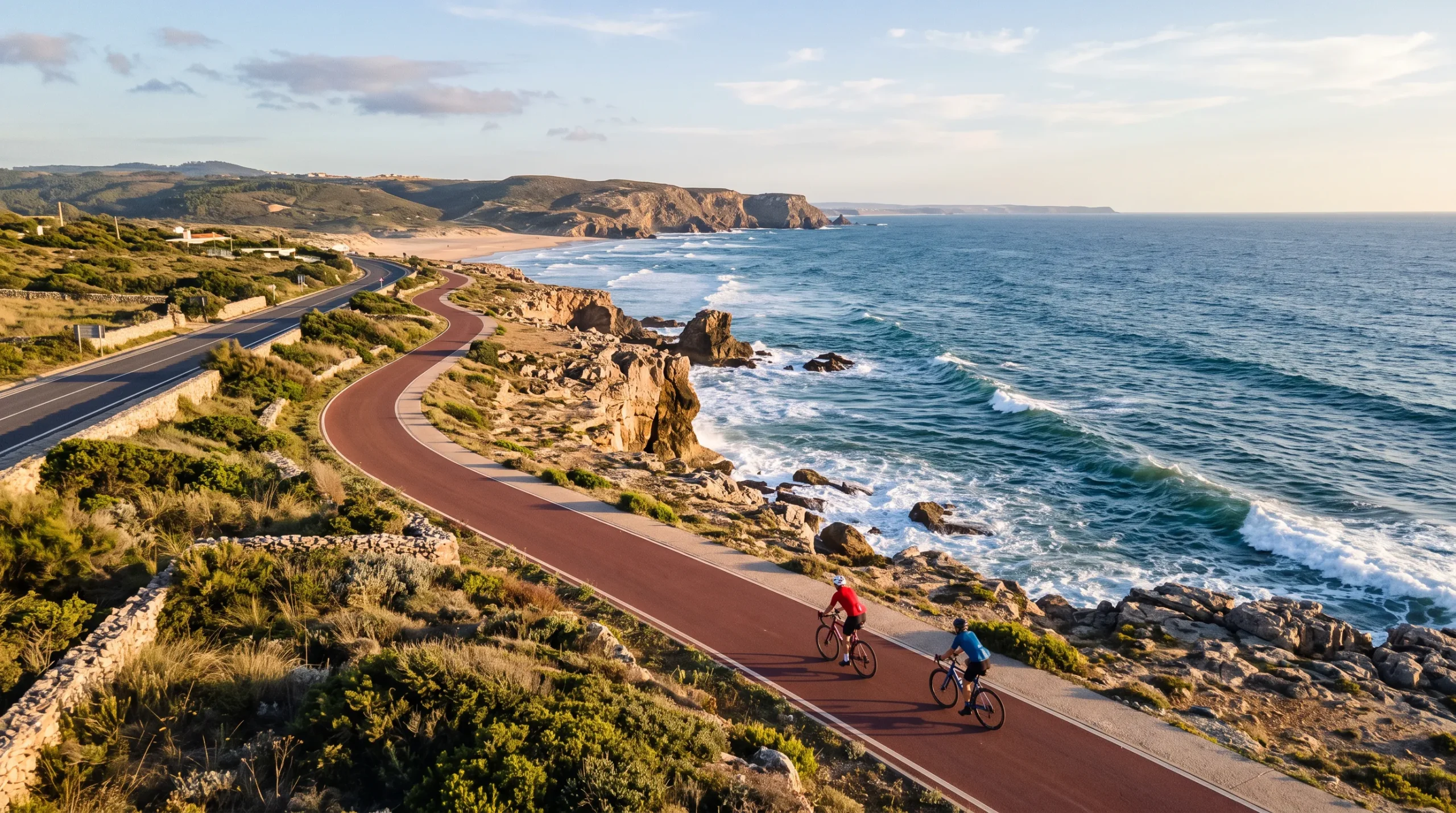 Cycling route from Cascais to Guincho along the Atlantic coast