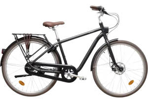 Detail of a city bike available from RentBike in Cascais