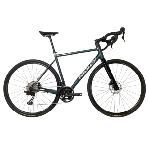 Blue Ridley Grifn road bike with drop handlebars and disc brakes